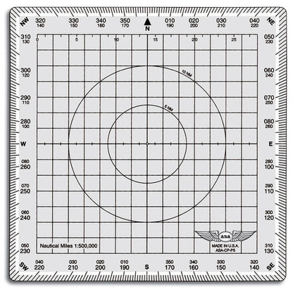 ASA Square Protractor-ASA-ASA-CP-P5-Downunder Pilot Shop Australia