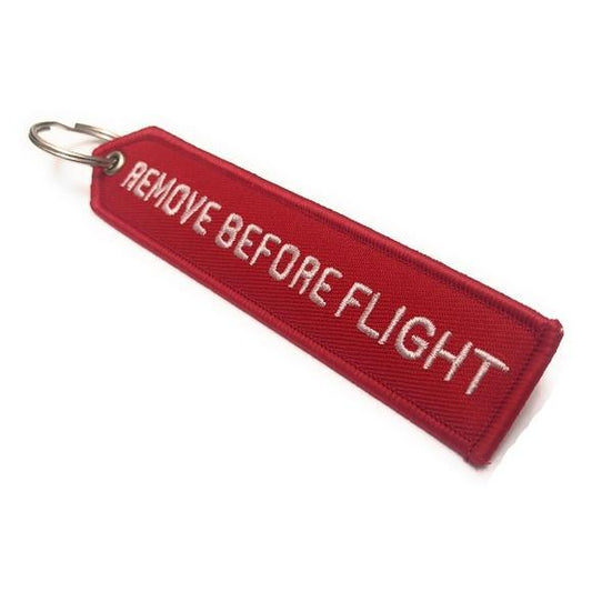 Remove Before Flight Keychain