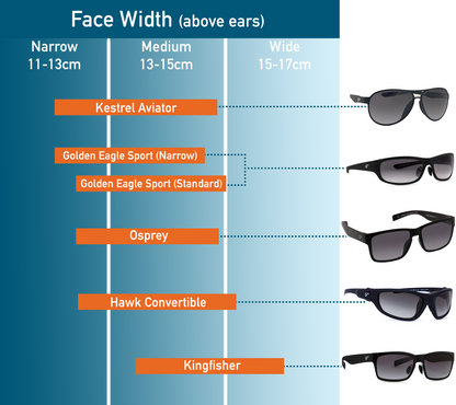Flying Eyes Kingfisher - Matte Black Frame Mirrored Sapphire Lens