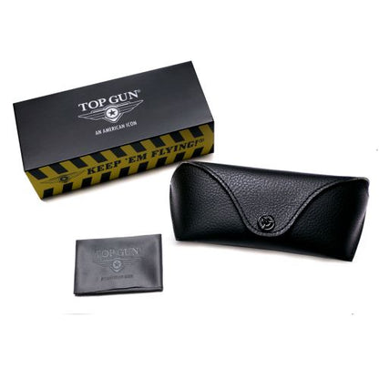TOP GUN® Polarized Aviator "Rivet" Sunglasses