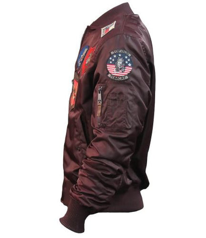 TOP GUN® MA-1 Nylon Bomber Jacket with Patches
